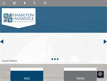 Tablet Screenshot of hamiltonortho.com